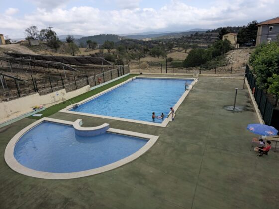 La piscina de Portell a pleno rendimiento