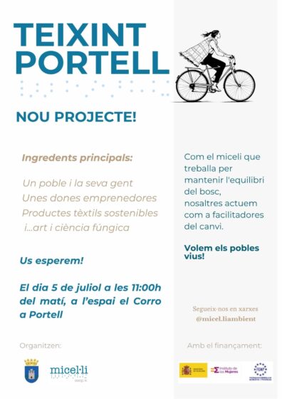 Portell busca mujeres emprendedoras para recuperar el liderazgo en la industria textil con perspectiva de género y ecosocial