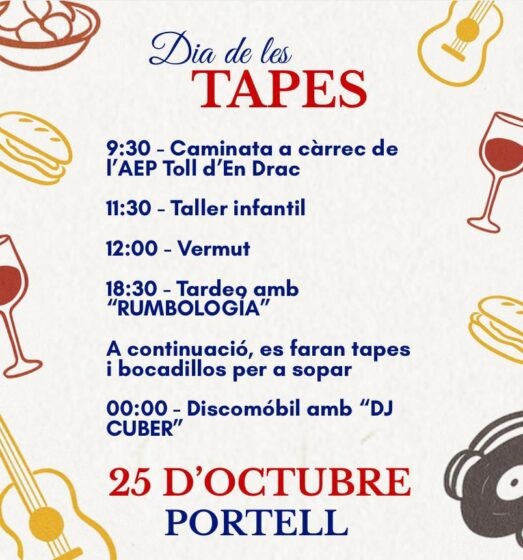 Portell celebra el “Día de las Tapas” con actividades para todos los públicos